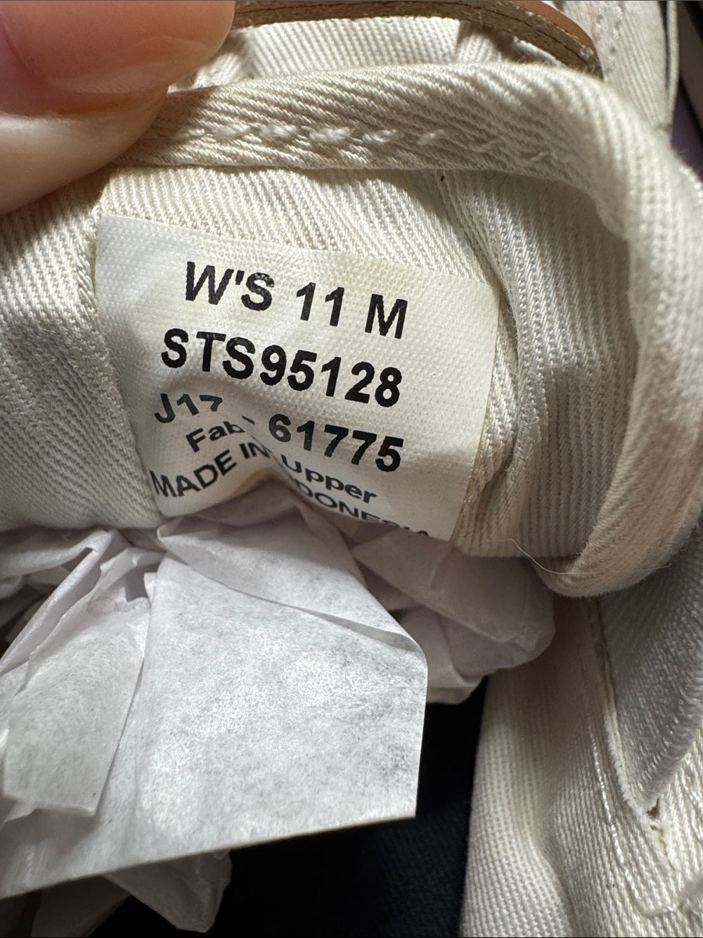 Sperry Women's Pier View sneakers in white canvas, size 11 - Picture 7 of 7